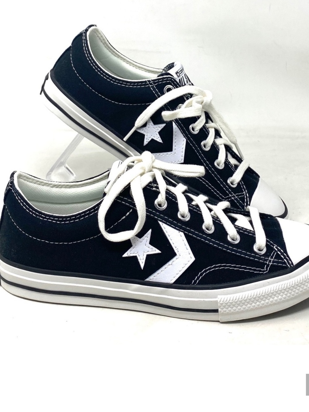 Converse Kids Low Top Sneakers in Black and White